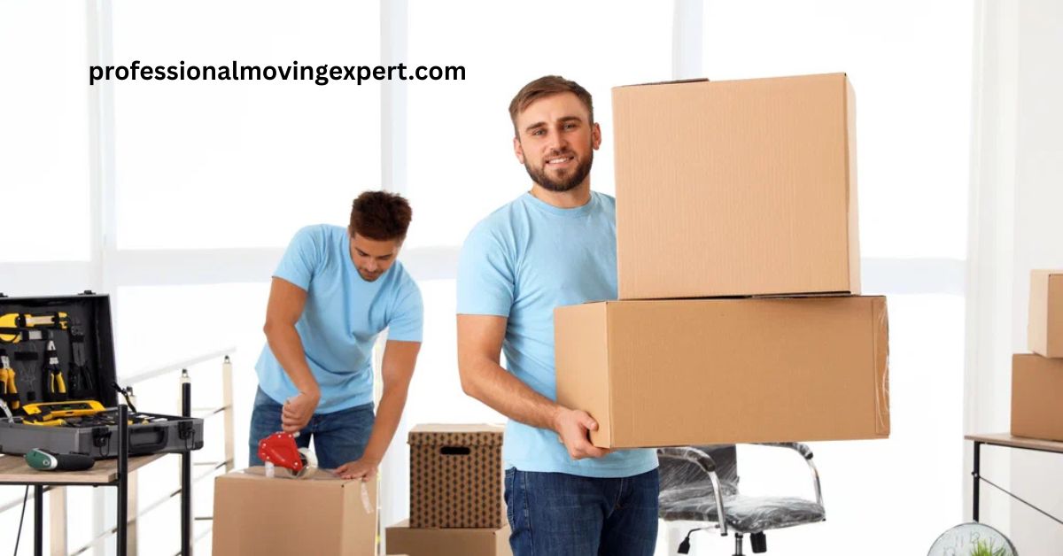 "Professional flat movers loading furniture into a moving truck in Dubai"