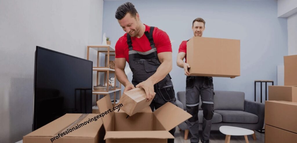 Dubai moving team loading household items safely
