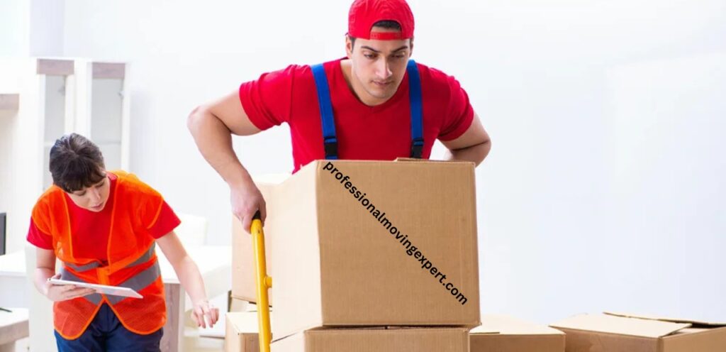 Professional movers handling furniture in Dubai